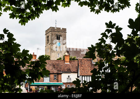 Aylesford Église près de Maidstone dans le Kent. La partie la plus ancienne de l'église (la base de la tour) est Norman. Banque D'Images