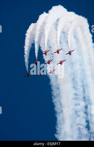 Des flèches rouges afficher 2014 à Cromer à Norfolk Banque D'Images