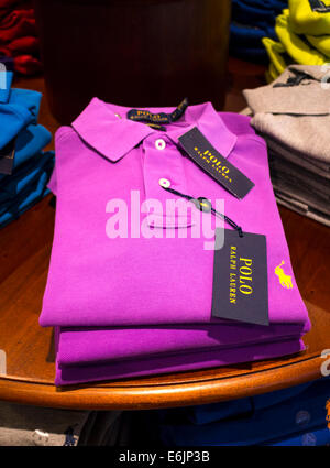 Ralph Lauren Polo shirts sur l'affichage Banque D'Images