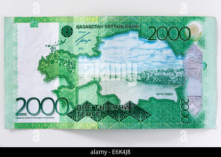 Le projet de loi, le Kazakhstan Tenge 2000 Banque D'Images