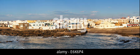 Vieux Port, El Cotillo, Fuerteventura, Îles Canaries, Espagne Banque D'Images