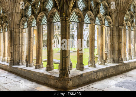 Cloître de la Cathédrale de Canterbury Banque D'Images