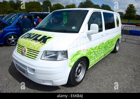 Volkswagen Transporter T5 au National Motor Museum, Beaulieu, Hampshire. 17.08.2014 Banque D'Images