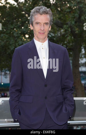 8ème série de médecin qui avec Peter Capaldi, télévision Premiere à Leicester Square, Londres. Banque D'Images