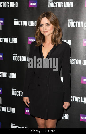 8ème série de médecin qui avec Peter Capaldi, télévision Premiere à Leicester Square, Londres. Sur la photo : Jenna Coleman Banque D'Images