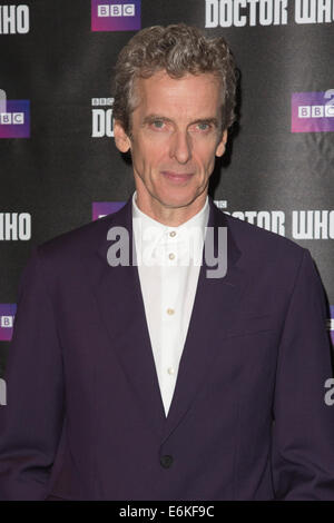 8ème série de médecin qui avec Peter Capaldi, télévision Premiere à Leicester Square, Londres. Banque D'Images