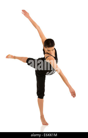 Young woman dancing in studio Banque D'Images