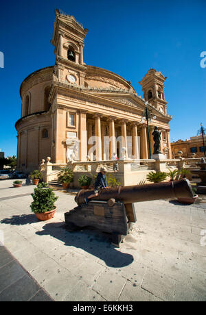 Église de Santa Marija Assunta, Mosta, Malte Banque D'Images