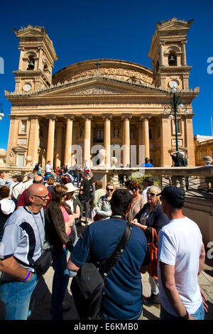 Église de Santa Marija Assunta, Mosta, Malte Banque D'Images