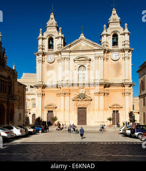 De Malte, Mdina, Cathédrale de Mdina, Rabat Banque D'Images