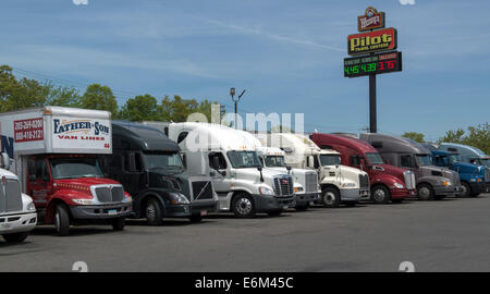 Truck Stop Travel centres pilotes, Milford, CT. Banque D'Images