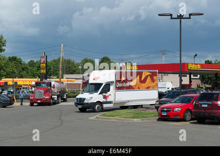 Truck Stop Travel centres pilotes, Milford, CT. Banque D'Images