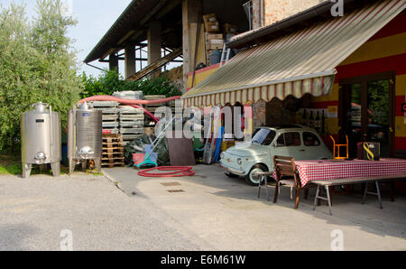 Winery Azienda Agricola Fratelli Berlucchi Collina Berlucchi Borgonato. La Lombardie, Italie. Banque D'Images