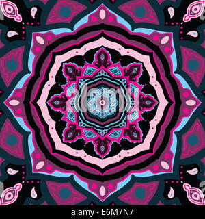 Mandala. Indian motif décoratif. Banque D'Images