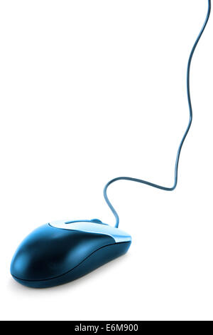 Souris d'ordinateur isolé sur fond blanc Banque D'Images