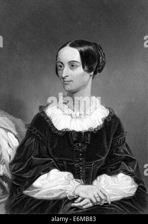 Emily Chubbuck (1817-1854) gravure sur de 1873. Le poète américain qui a écrit sous le pseudonyme de Fanny Forrester. Banque D'Images