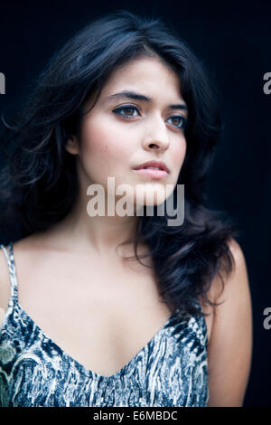 Portrait de studio de brunette Banque D'Images