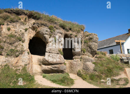 Porthgwarra Cove West Cornwall, Angleterre Banque D'Images