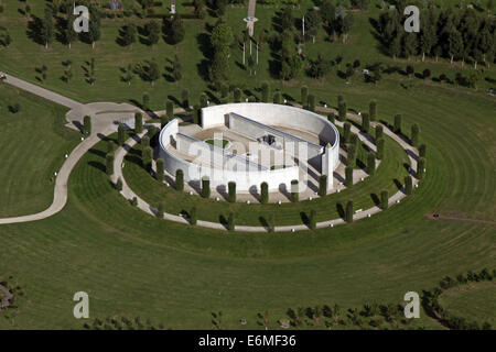 Vue aérienne du National Memorial Arboretum à Alrewas, Staffordshire, Royaume-Uni Banque D'Images