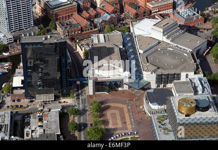 Vue aérienne de l'ICC International Convention Center, qui dispose du Symphony Hall de Birmingham, UK Banque D'Images