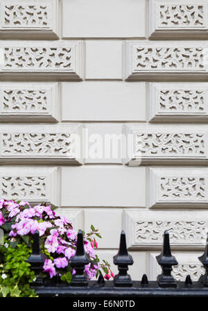 Les textures de Londres, typique en pierre grise. Banque D'Images