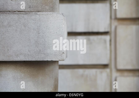 Les textures de Londres, typique en pierre grise. Banque D'Images