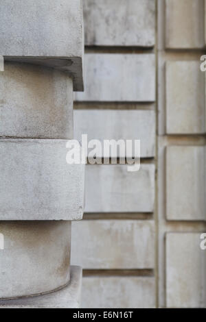 Les textures de Londres, typique en pierre grise. Banque D'Images