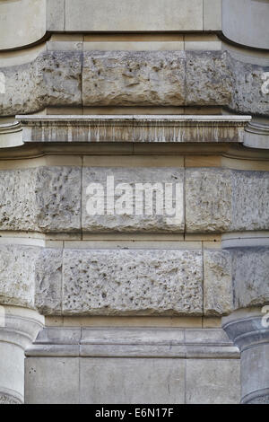 Les textures de Londres, typique en pierre grise. Banque D'Images