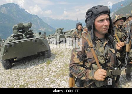 Fml, la Force terrestre multinationale européenne ; les soldats de l'armée hongroise Banque D'Images