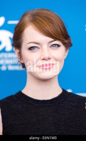 EMMA STONE BIRDMAN. PHOTOCALL 71E FESTIVAL DU FILM DE VENISE LIDO Venise ITALIE 27 Août 2014 Banque D'Images
