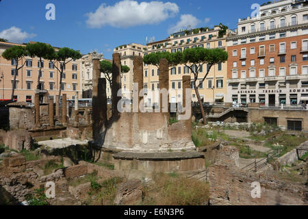 Largo Argentina Rome Italie les vestiges archéologiques Banque D'Images