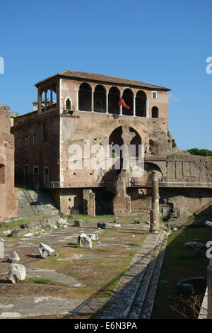 Casa dei Cavalieri di Rodi Maison des Chevaliers de Rhodes Forum d'Auguste Rome Italie Banque D'Images