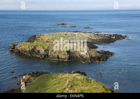 Niarbyl sur la côte sud-ouest de l'île de Man Banque D'Images