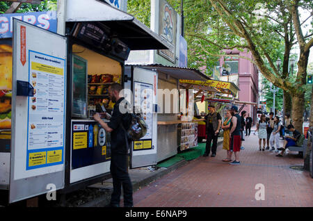 Street food, Portland, Oregon Banque D'Images