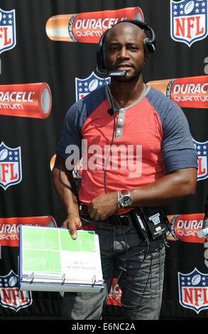 East Rutherford, NJ, USA. 27 août, 2014. Taye Diggs présents pour Duracell Batterie quantique dans les coulisses Tour de stade MetLife, MetLife Stadium, East Rutherford, NJ, le 27 août 2014. © Kristin Callahan/Everett Collection/Alamy Live News Banque D'Images