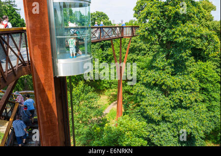 Rhizotron et Xstrata Treetop Walkway Kew Gardens Londres Angleterre Royaume-uni GB EU Europe Banque D'Images