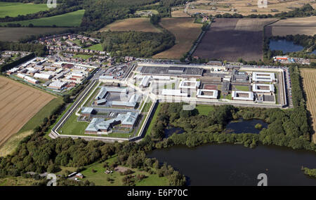 Vue aérienne de la prison de Frankland & Long Newton Prison, comté de Durham, Royaume-Uni Banque D'Images