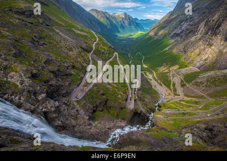 Trollstigen en Norvège Banque D'Images