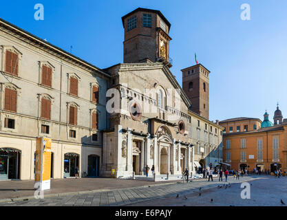 Cathédrale Santa Maria Assunta à Piazza Prampolini, Reggio Emila (Reggio nell'Emilia), Emilia Romagna, Italie Banque D'Images