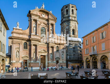La basilique de San Prospero, Piazza San Prospero, Reggio Emila (Reggio nell'Emilia), Emilia Romagna, Italie Banque D'Images