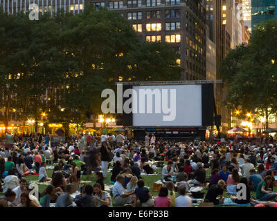 Festival du Film d'HBO, Bryant Park, New York, USA Banque D'Images