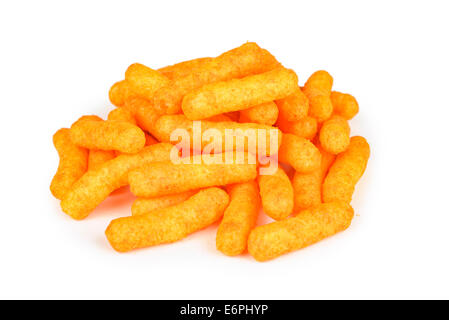 Cheesy Puffs fromage Banque D'Images