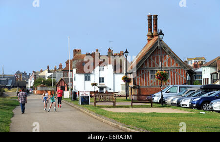 Suffolk Aldeburgh UK Le front et sans objet Hall Banque D'Images