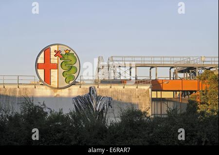 L'historique de l'usine Alfa Romeo à Arese (Milan, Italie) a abandonné après la clôture Banque D'Images