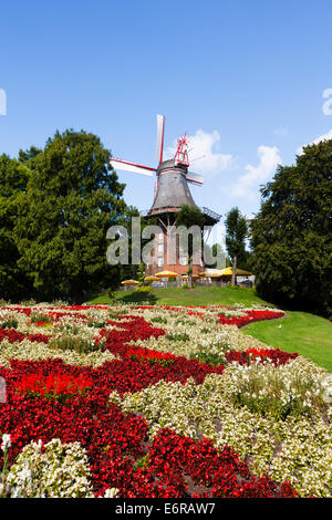 Moulin Am Wall. Le dernier moulin de 8 à Brême, Allemagne Banque D'Images