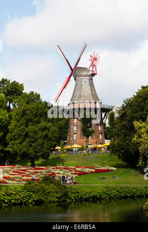 Moulin Am Wall. Le dernier moulin de 8 à Brême, Allemagne Banque D'Images