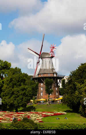 Moulin Am Wall. Le dernier moulin de 8 à Brême, Allemagne Banque D'Images