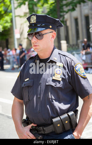 Département de la Police de New York Police, NYPD, Manhattan, New York City, New York, USA Banque D'Images