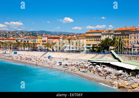 La Promenade des Anglais à Nice, France Banque D'Images