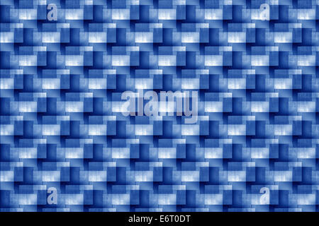 Résumé fond bleu clair de lignes et de carrés Banque D'Images